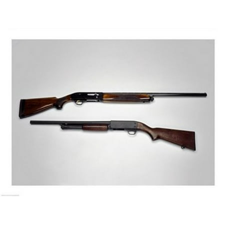 Close-up of a Beretta 20-gauge and an Ithaca 12-gauge shotgun Canvas Art -  (24 x (Best Cheap 12 Gauge Shotgun)