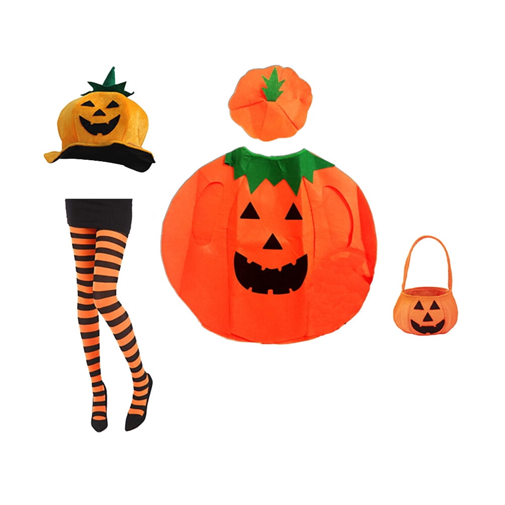 Halloween Pumpkin Suit Pumpkin Hat Halloween Party Dress Up Props