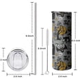 thumbnail image 5 of 20oz Halloween Witch Spooky Icons Pattern Skinny Tumblers Stainless Steel Tumbler with Lid and Straw,Vacuum Insulated Double Wall Travel Tumbler Cups with Cleaning Brush for Coffee,Tea, 5 of 6