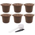 thumbnail image 2 of Ovzne 6 Pcs Capsules de Café Rechargeables Réutilisables avec 1 Cuillère à Café et 1 Brosse en Liquidation, 2 of 8