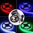 thumbnail image 4 of Strip Lights, Bluetooth Control RGB 110-120V SMD 5050 60 LEDs/m Waterproof Rope Light Strip with 20Key IR Remote, Work with iOS (16.4ft/5m), 4 of 5