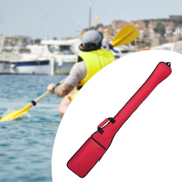 Organizador de bolsa de almacenamiento de paletas Dragon Boat Portátil para accesorios resistentes a los rasguños de kayak de kayak para al aire libre Rojo