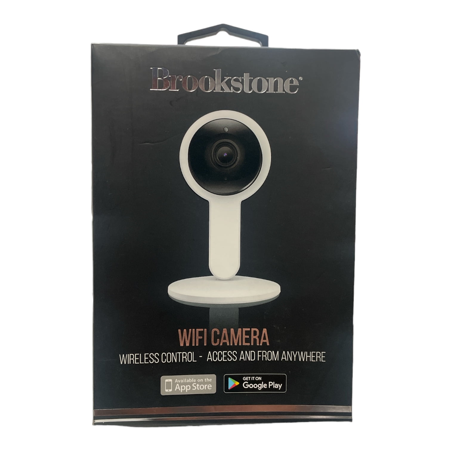 Brookstone Wireless WiFi 720p Camera, Live Stream or Record, White