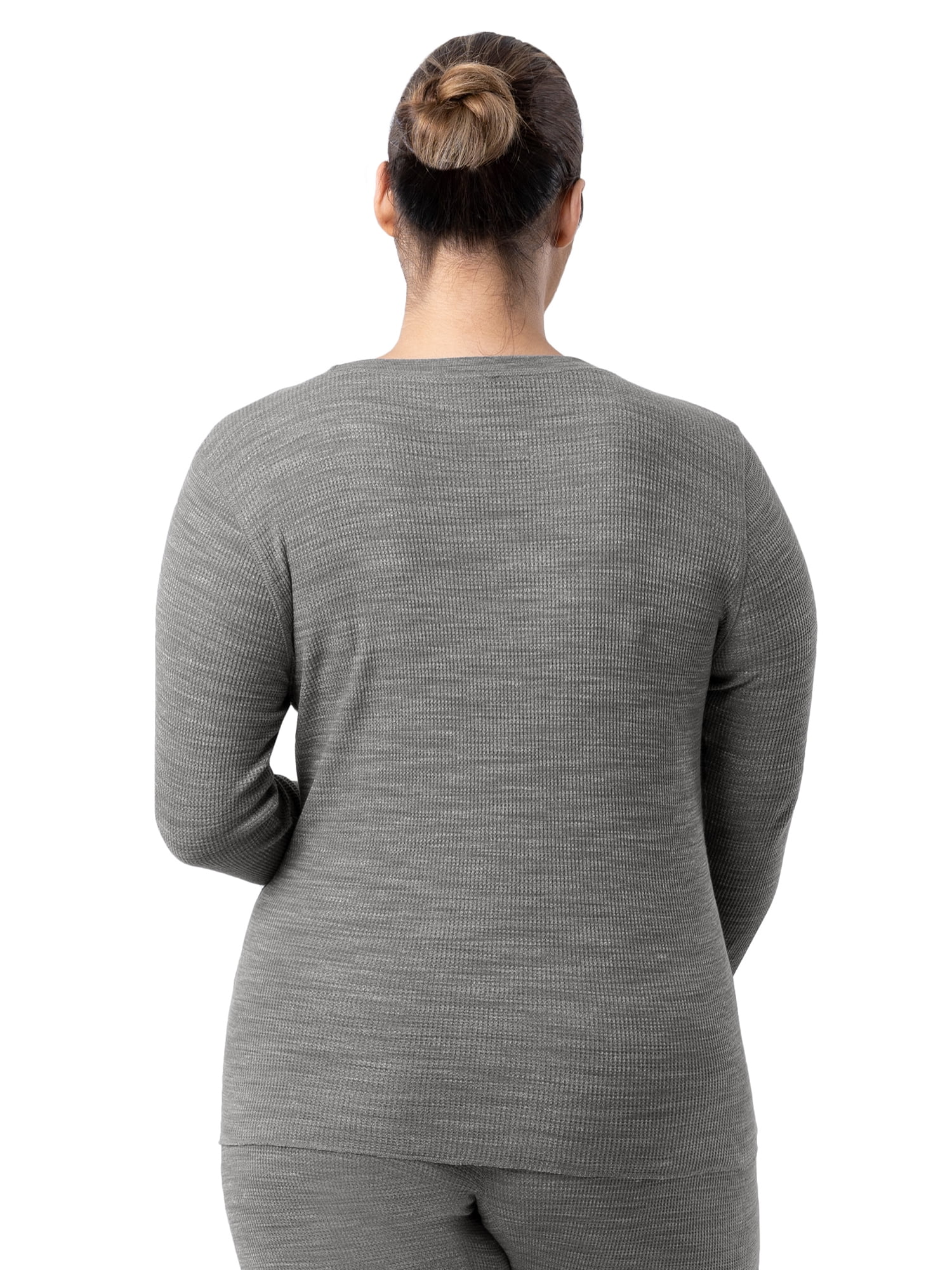 Fruit of the Loom Women's Eversoft Waffle Thermal Long Underwear Top