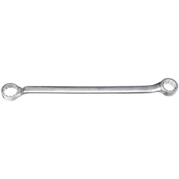 Martin Tools 276-8037A Forged Alloy Steel Opening Double Offset 45 Degree Long Pattern Box Wrench, 1.12 x 1.31 in.