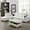 White1, variant on Wzlam Sectional Sofa Modern L Shaped 6 Seat with Storage Ottoman Couch Set, Faux Leather Sofa, White, Right Chaise