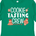 thumbnail image 4 of Inktastic Christmas Cookie Tasting Crew with Holiday Cookies Boys or Girls Long Sleeve Toddler T-Shirt, 4 of 5