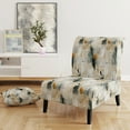 thumbnail image 2 of Designart « City Geometry » Fauteuil d'Appoint Rembourré Gris à Motif Abstrait - Fauteuil Moderne pour Salon, 2 of 7