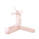 thumbnail image 4 of Ventilador portátil de mano Macarena Mini ventilador recargable por USB con linterna y soporte para teléfono Rosa, 4 of 8