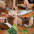 thumbnail image 3 of Tijeras de cocina para alimentos de uso intensivo: tijeras de cocina multiusos para cortar pollo, huesos, carne y alimentos, 3 of 5