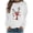 Red, variant on Wancir Womens Christmas Sweatshirt Funny Reindeer Snowman Crewneck Xmas Holiday Long Sleeves Pullover Tops