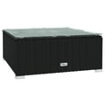 thumbnail image 5 of vidaXL 7 Piece Garden Lounge Set with Cushions Poly Rattan Black, 5 of 5