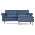 thumbnail image 2 of Sofá Cama Makora Remmy Azul Velvet Memory Foam con Respaldo Reclinable, 2 of 8