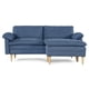 thumbnail image 2 of Sofá Cama Makora Remmy Azul Velvet Memory Foam con Respaldo Reclinable, 2 of 8