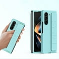 thumbnail image 1 of For Samsung Z Fold4 Mobile Phone Case Elastic Wrist Strap One Flap Folding Screen PC Case, 1 of 5