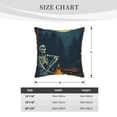 thumbnail image 4 of Haiem Moonlit Skeleton Campfire Print Velvet Soft Solid Decorative Square Throw Pillow Covers Set with Elegant Piping Christmas Cushion Case for Sofa Bedroom Car-20"x20", 4 of 8