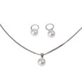 thumbnail image 1 of Ensemble de Bijoux Imitation Perle avec Collier et Boucles d'Oreilles pour Femmes, 1 of 9