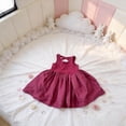 thumbnail image 5 of Toddler Girls' Dresses Floral Print Full Length Tiered Ruffle Sleevelesswear Beach Girls Athletic Dress Size 1-2T, 5 of 6