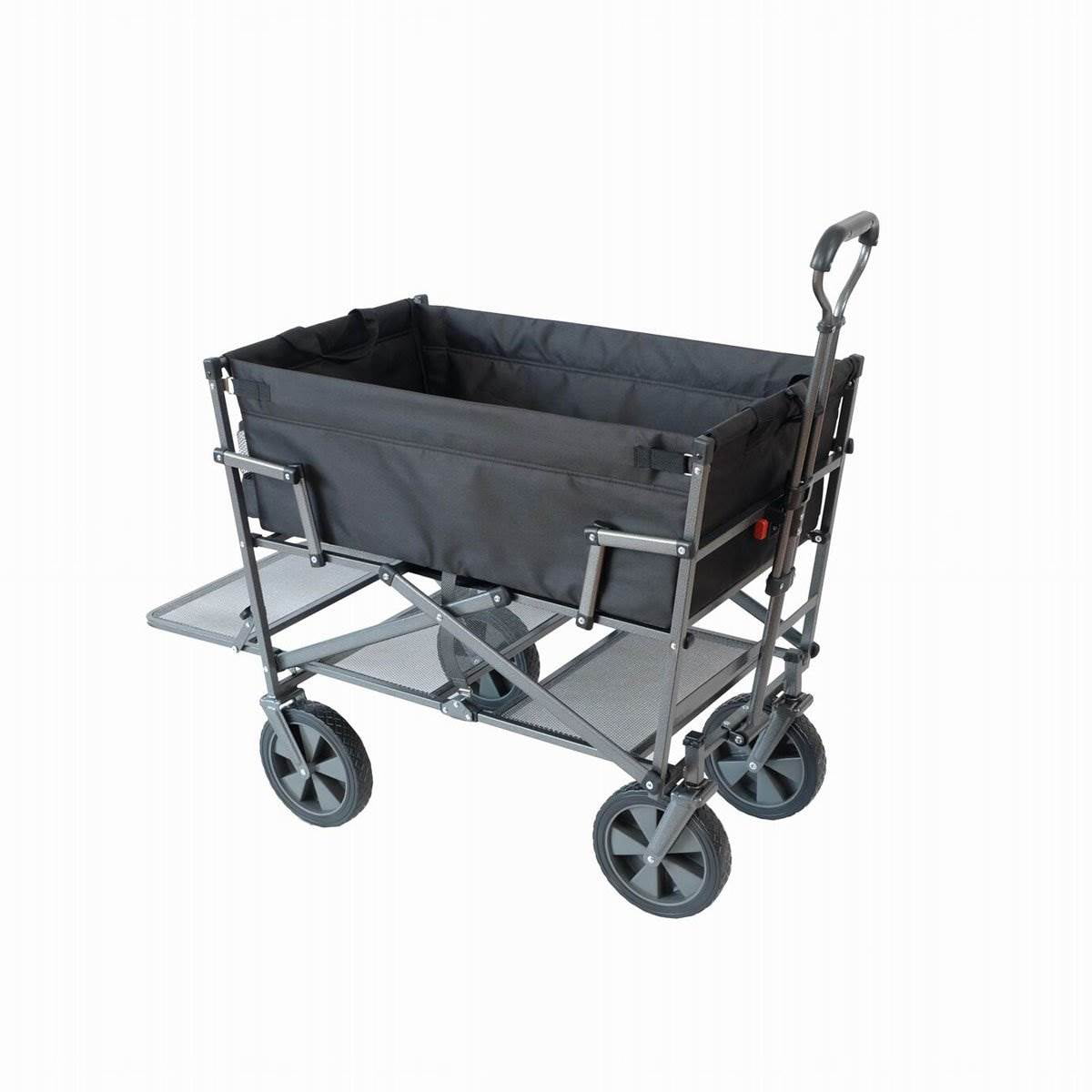 Mac Sports Xtender 52" Extra Long Collapsible Utility Storage Wagon Cart Black 