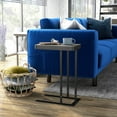 thumbnail image 2 of Furniture of America Asher Adjustable Side Table, Light Gray, 2 of 9