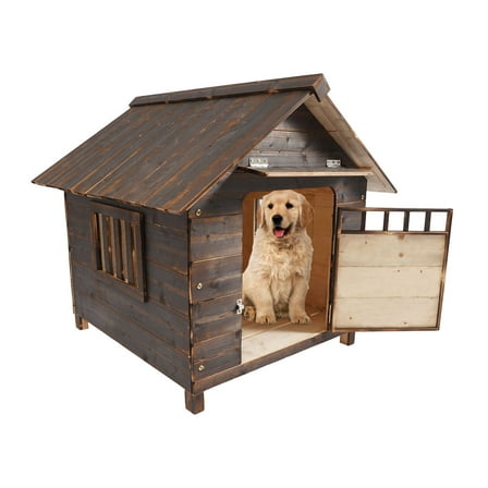 Dog House, Dog House with Window and Door, Pet House 77*88*81cm