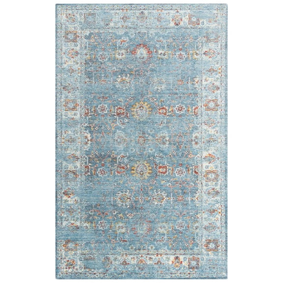 Alora Decor Infinity 8' x 10' Classical Blue/Beige/Ivory Hybrid Area Rug