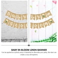 thumbnail image 4 of 1 Pce Bannière Légère Réutilisable Durable Bébé en Fleurs pour Fête Baby Shower Maison, 4 of 6