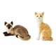 thumbnail image 1 of 2 Piezas Adorables Juguetes de Peluche de Gato Suave Y Cómodo Simulación de Gatos Siameses Niños Adolescentes Muñecas Regalos de Cumpleaños, 1 of 9