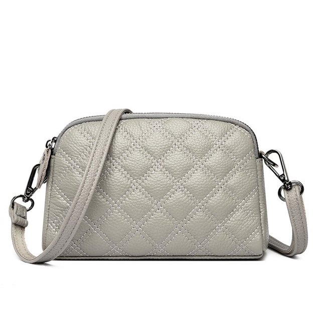 Bolso bandolera GEEK de piel auténtica para mujer, bolso de mano sencillo y monedero, bolso de viaje femenino de moda, bolso de piel de vaca de color liso.