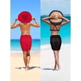 thumbnail image 3 of 2 piezas de pareo playero para mujer, pareo de gasa para cubrirse, traje de baño, falda envolvente, 3 of 7