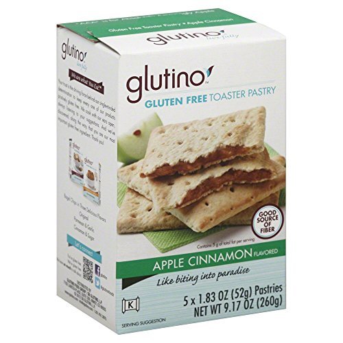 Glutino Gluten Free Toaster Pastries, Apple Cinnamon, 9.17 Oz (Case of