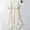 White#1, variant on Summer Flowy Dress Women Boho,Ladies' Loose Casual Solid Color Linen Embroidered Short Sleeved Round Neck Dress White XXXL