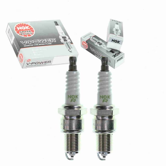 2 pc NGK 6427 V-Power Spark Plugs for 160998-78010 3066 90048-51059 90793-20067 90919-01098 98079-56946 AG34CU11 AGR34CU B2401-89909 E3.22 F6RF LP20R-U W20EXR-U Ignition Wire Secondary