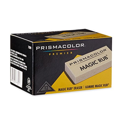 Prismacolor Magic Rub Vinyl Drafting Erasers, 12Pack (73201)