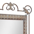 thumbnail image 6 of DecMode 23" x 32" Bronze Metal Leaf Console Table with Mirror with Scrolled Legs, 2-Pieces, 6 of 9