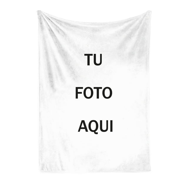 Cobija Manta Frazada Individual Diseño Personalizado Manda tu Imagen Ultra Suave y Ligera