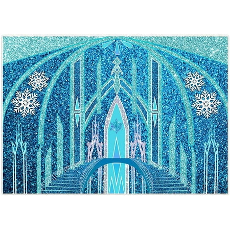 7x5ft Frozen Castle Backdrop Winter Ice Palace Snowflake Shiny Blue Glitter  Photography Background Girl Birthday Party Supplies Decoration Princess  Bday Cake Table Banner Photo Booth Prop | Walmart Canada