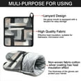 thumbnail image 7 of Black and Grey Abstract Art Artwork Kitchen Oven Mitt and Pot Holder Sets 2 Pcs for Baking, Cooking and Grilling, Heat Resistant Up To 392 °F, 7 of 7