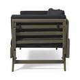 thumbnail image 6 of Othello Outdoor Acacia Wood Expandable Daybed with Water Resistant Cushions, Black and Gray, 6 of 9