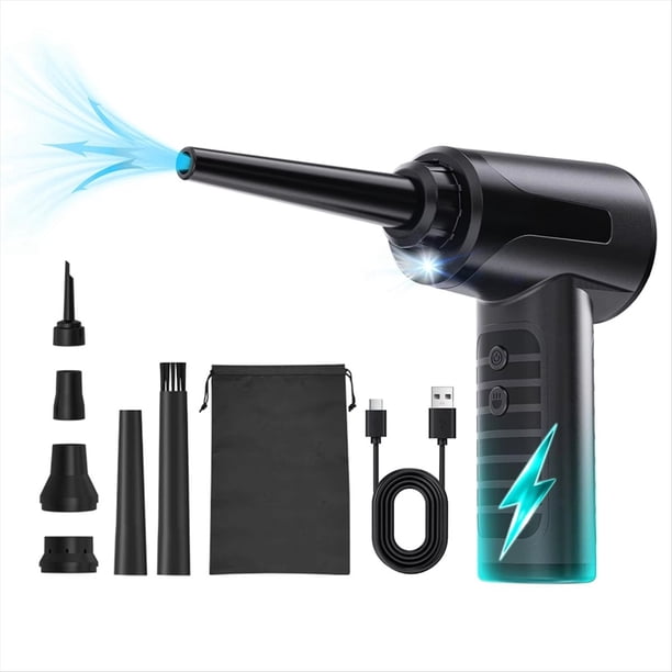 Plumero de Aire Comprimido de 100.000 RPM, Eléctrico, Recargable, Inalámbrico, para Limpiar Teclados.