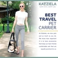 thumbnail image 6 of Katziela Safari Sleeper Pet Carrier - Comfortable - Airline Approved for Dogs and Cats Black Pack 1, 6 of 6