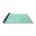 thumbnail image 2 of Ahgly Company Indoor Round Oriental Light Blue Traditional Area Rugs, 5' Round, 2 of 4