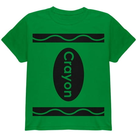Halloween Crayon Costume Irish Green Youth T-Shirt - Youth Small