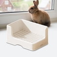 thumbnail image 6 of Fzaqwen Rabbit Litter Box Easy Cleaning Toilet for Hamster Small Animals Chinchillas 32x22x16cm, 6 of 8