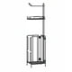 thumbnail image 2 of Estante de baño estilo europeo | Portarrollos de papel higiénico de hierro con repisa para teléfono | Organizador multifuncional de pie para papel higiénico y otros artículos de baño, 2 of 6