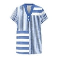 thumbnail image 6 of ICHUANYI Womens Shirts Dressy Casual Short Sleeve 2025 Summer Tops Spring V Neck Button Down Ladies Tunic Blouses, 6 of 6