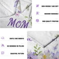 thumbnail image 4 of Gifts for Mom Blanket, Christmas Birthday Gifts for Mom, Birthday Gifts for Mom, Blanket Gifts for Mom from Daughter Son, Soft Flannel Purple Throw Blanket for Mom 60" x 50", 4 of 9