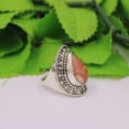 thumbnail image 4 of Fine Silver Rhodocrosite Ring for Women Handmade in Jaipur, 4 of 4