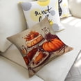 thumbnail image 5 of cake wine pumpkin Linen toss pillowcase decoration pillowcase gifting preferred 24x24 inch cushion cover sofa pillowcase sofa bedroom living room car, 5 of 8