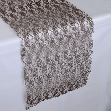 Chocolate - Lace Table Runners - ( 14 inch x 108 inches )